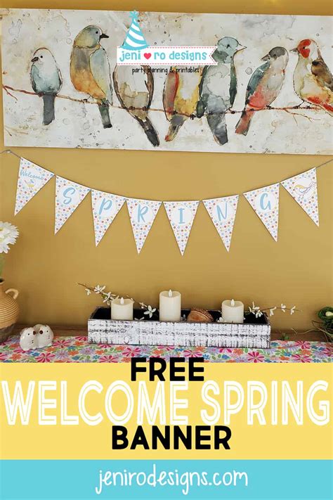 Spring Banner Printable To Welcome The New Season