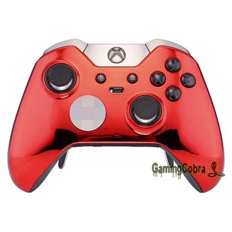 Customized Chrome Red Replacement Part Front Shell For Xbox One Elite