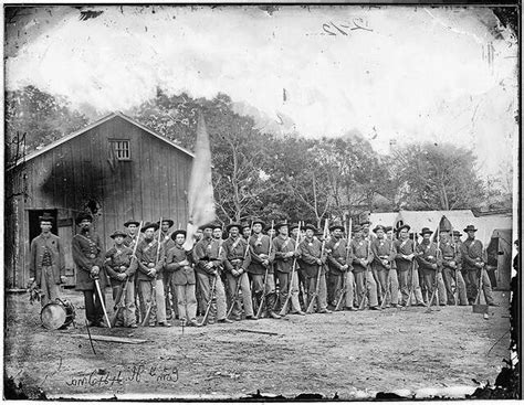 Company H Of The 44th Indiana Infantry They Saw Action At Forts Henry