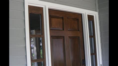 Painting advice for how to paint a door. Staining your door without stripping. Stain over existing ...
