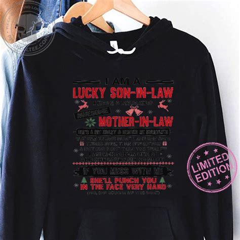 I Am A Lucky Son I Law I Have A Freaking Awesome Mother In Law Shirt