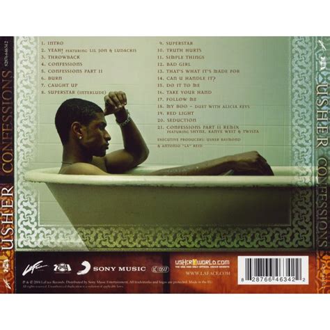 Usher Confessions Album Special Edition Whitesas
