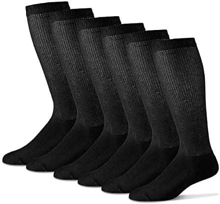 Men S Diabetic Over The Calf Socks Cotton Blend Physician S Choice Seamless Pack Made In