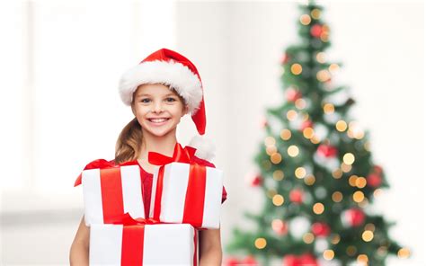 Merry Christmas Tree Little Girl Happy Smile Child Ts New Year