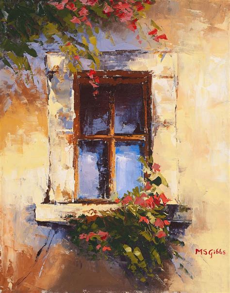 Tuscany Paintings Of Windows Tuscan Window Painting By Maria Gibbs