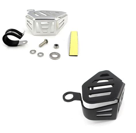 Sliver Black Aluminum Front Brake Reservoir Protector Cover For Up Bmw R Gs Adventure