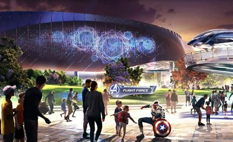 Flight Force Facade Revealed On Concept Art Avengers Campus Paris