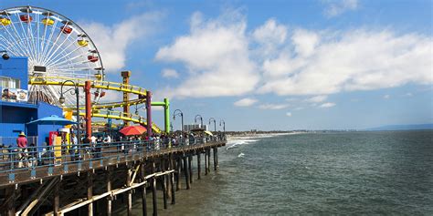 Santa Monica Pier And Beach Visit California
