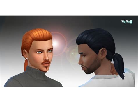 Male Ponytail Hairstyle By Zurkdesign The Sims 4 Download