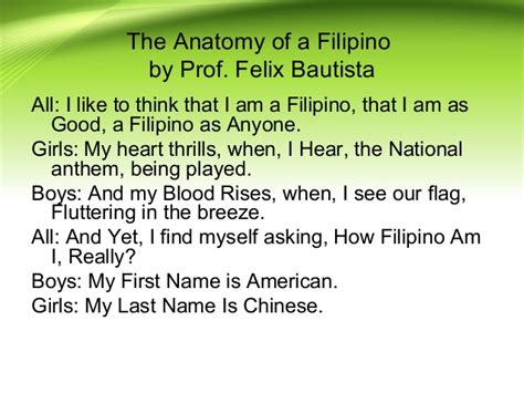 When writing a reflective essay, you will have to examine your own life experiences. the anatomy of a filipino - philippin news collections