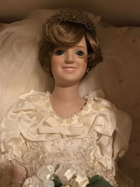 Danbury Mint 1987 Princess Diana Doll Bride Royal Wedding Dress New In