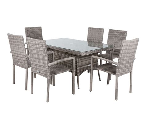 Maybe you would like to learn more about one of these? 6 Seat Rattan Garden Dining Set With Small Rectangular ...