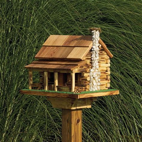 Jun 26, 2019 · gift shops at bird preserves, nature centers, zoos, and aviaries in addition, online retailers usually have a wide selection of kits to choose from in different sizes and styles, from basic nesting boxes to themed designs, such as log cabin, church, and gazebo styles. Amish Log Cabin with Rock Chimney Bird Feeder | Wooden ...