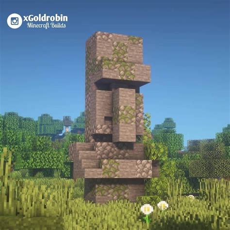 18 Impresionantes Construcciones De Estatuas De Minecraft Por Goldrobin Udoe