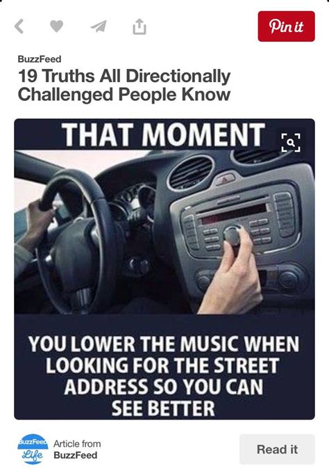 Directionally Challenged Funny Quotes Funny Memes Funny Logic Car Memes Funny Captions