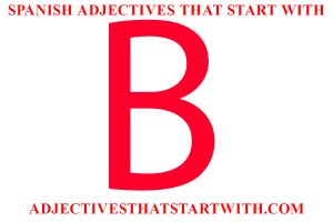 Spanish adjectives that start with n. Spanish adjectives that start with b | Spanish adjectives ...