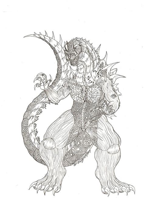 Kaijulords Godzilla Sketch By Rendragonclaw On Deviantart