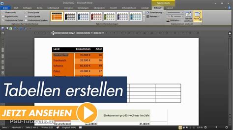 Word bietet zudem einige möglichkeiten, den zeitstrahl sehr professionell und optisch ansprechend aussehen zu lassen. Microsoft Word Tutorial: Erstellen von Tabellen - YouTube