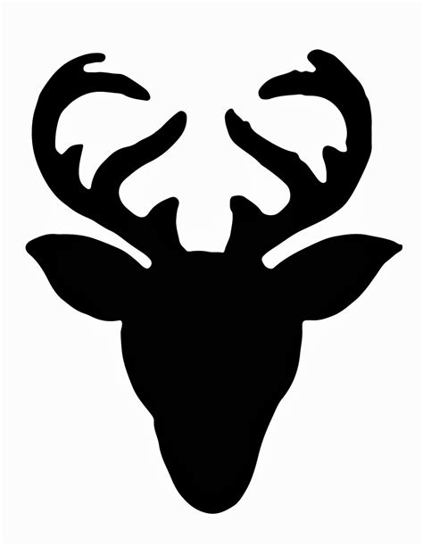 Deer Head Silhouette Vector Clipart Best