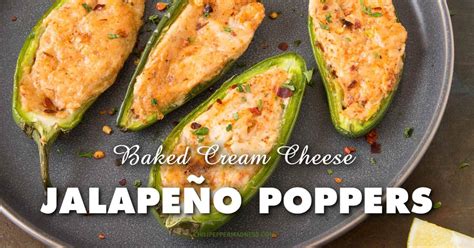 Baked Cream Cheese Jalapeno Poppers - Recipe - Chili ...