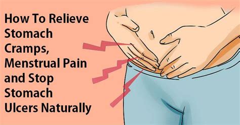How To Relieve Stomach Cramps Menstrual Pain And Stop Stomach Ulcers