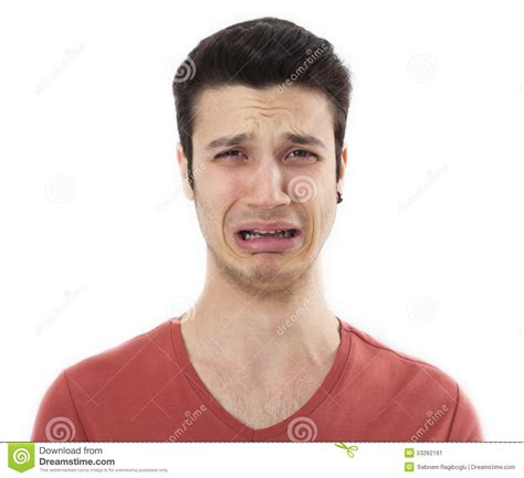 Young Sad Man Crying Stock Image Image Of Crying Gloom