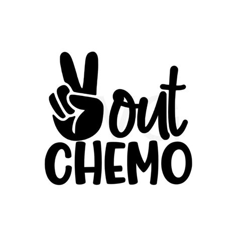 Cancer Svg Peace Out Chemo Svg Téléchargement Instantané Etsy France