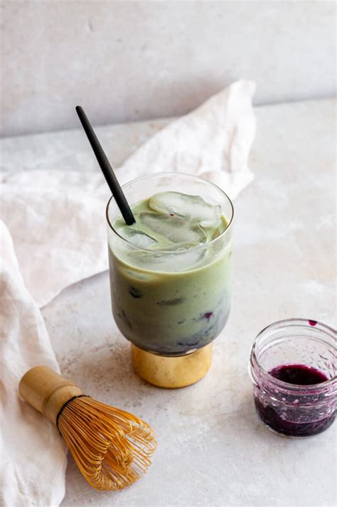 Iced Blueberry Matcha Latte Tasting With Tina