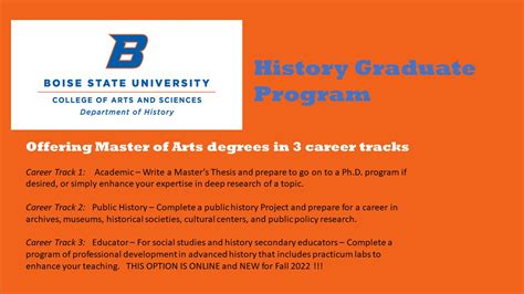 Graduate Program Department Of History