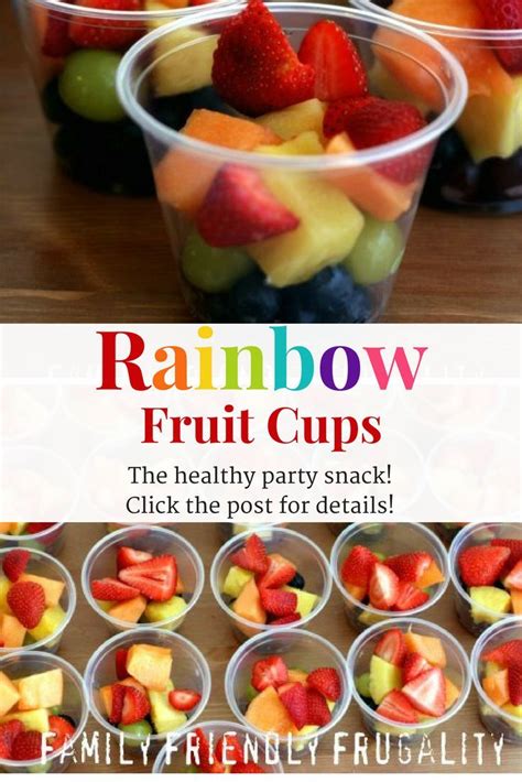 These Healthy Homemade Rainbow Fruit Cups Will Be The Hit Of The Party