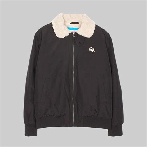 By Parra Topper Harley Scared Fox Jacket Black By Parra Jackets
