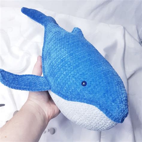 Giant Whale Stuffed Animal Whale Plush Toy Cute Plushie Etsy