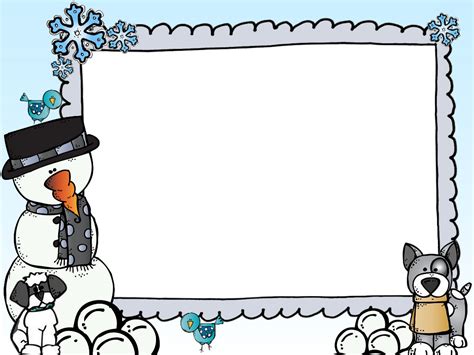 Winter Frame Png Winter Kindergarten Photo Scrapbook Frame Border