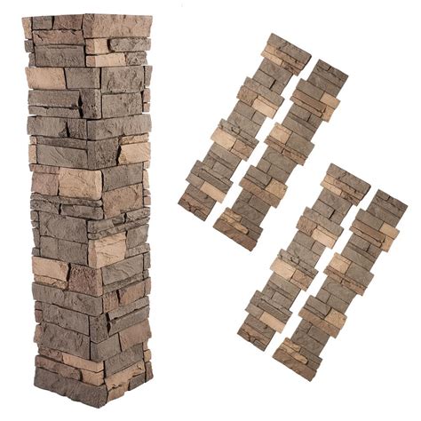 These molds were created using the unique patterns of individual stones as they're found in nature. GenStone Stacked Stone 1-1/2 in. x 11-1/2 in. Stratford ...