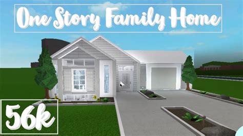 It only takes 3 minutes to build!. ROBLOX | Bloxburg: One Story Family House Build 56k - YouTube