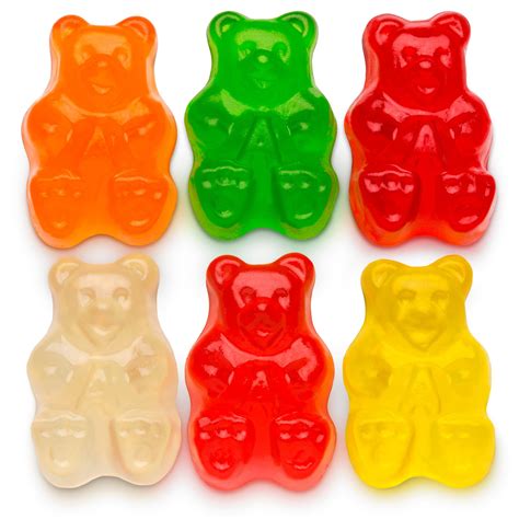 New Gummy Bear 5 Lbs Bag Fat Gluten Free 12 Flavor Gummi Bears Candy