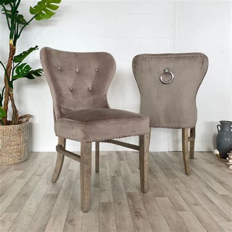 11 kitchen and dining chair grey velvet dining room chairs acrylic. Luxe Daisy Taupe Velvet Dining Chair (pair) in 2020 ...