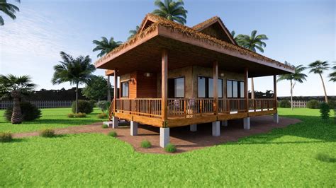 SIMPLE BAHAY KUBO DESIGN 74 SQ M AMAKAN HOUSE NATIVE HOUSE IN THE