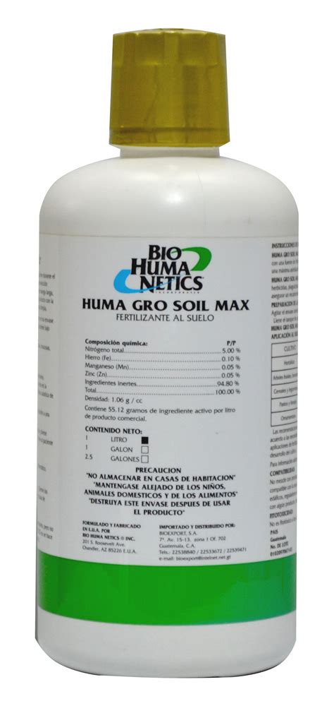 Fertilizante Huma Gro Soil Max Bioexport