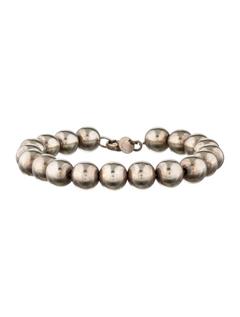 Tiffany And Co Sterling Silver Bead Bracelet Bracelets Tif32539