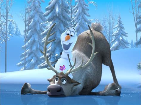 Olaf On Top Of Sven Frozen Photoshop Peliculas Pinterest Frozen