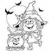 Kids Fun Halloween Coloring Pages Witches Printable Color Printables During Colouring Pumpkins Para Print Provide Hours Holiday Season Witch Bats sketch template