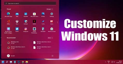 How To Change The Start Menu And Taskbar Color In Windows 11