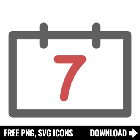 Free 7 Days Svg Png Icon Symbol Download Image