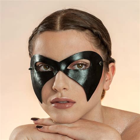 Deuce Low Leather Domino Mask By Wendy Drolma Wendy Drolma Masks
