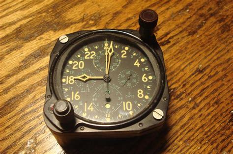 Find Vintage Hamilton 37500 8 Day Clock Ww2 Usn Aircraft Fighter In
