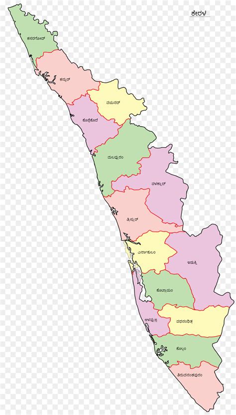 Kerala Map Districts In Kerala India Map India World Map Map Images