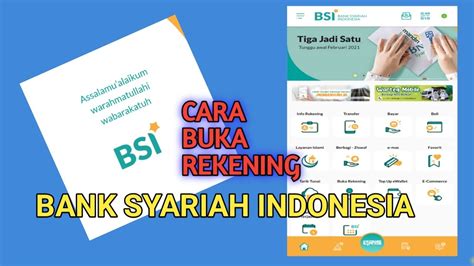 Cara Buka Rekening Bsi Online Bank Syariah Indonesia Youtube