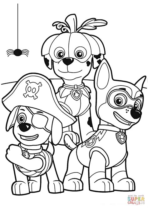 Paw patrol halloween coloring pages | allowed for you to the weblog, in this particular time i am going to show you with regards to paw patrol halloween coloring pages. Paw Patrol Halloween Party coloring page | Free Printable Coloring Pages