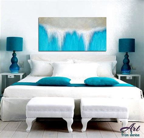 Teal blue finish and white marble top. Abstract canvas art prints designed for teal blue ...
